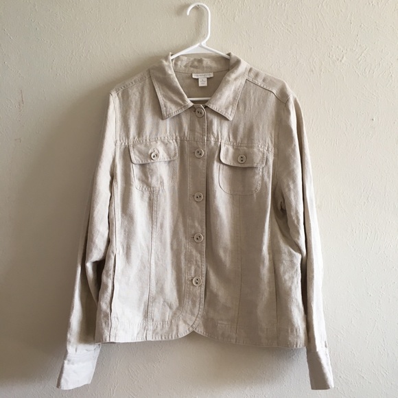 Charter Club Beige Jacket - Picture 2 of 5